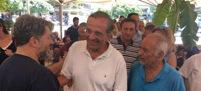 Σαμαράς από την Καλαμάτα: Γύρισα τα μαγαζιά να βεβαιωθώ ότι όλοι βγήκαν από τα μνημόνια (βίντεο)